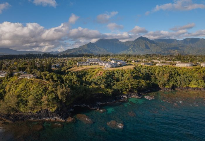 Aerial view of the cliffs