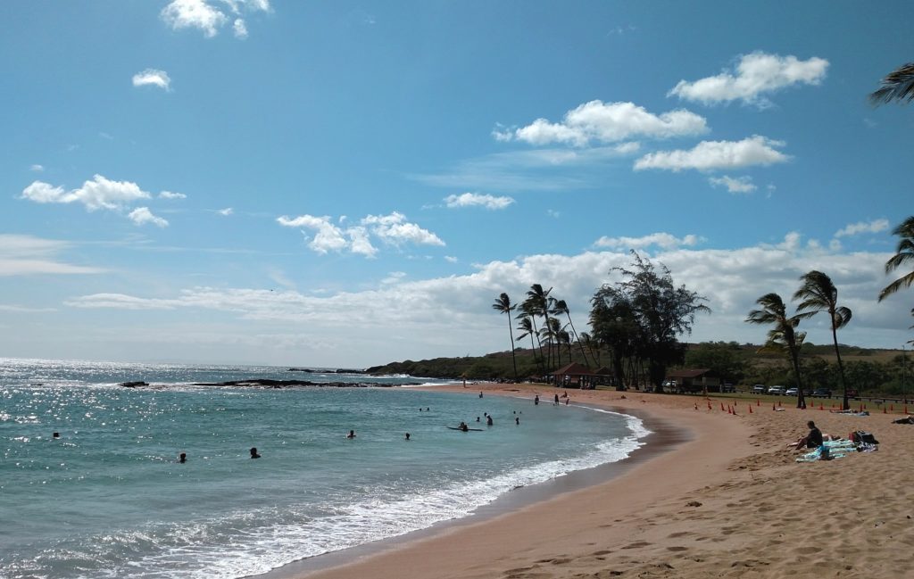 white sand beach